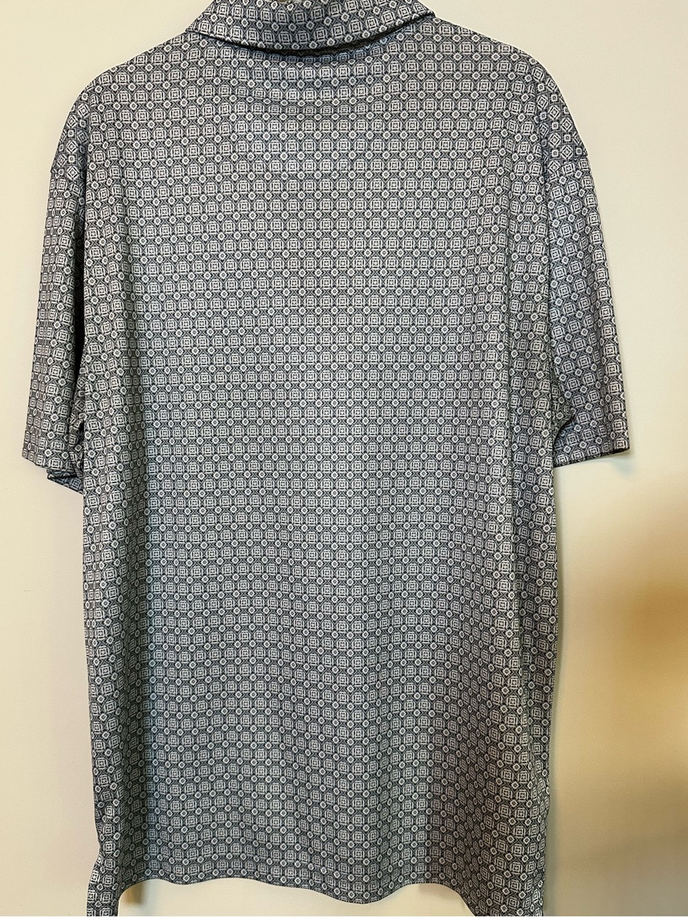Grand Slam Men's Dark Gray Geometric Dri-Fit Polo Size M Golf Active Athletic - Picture 3 of 10